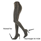 Waist-High Sock Boots | Platform Heel