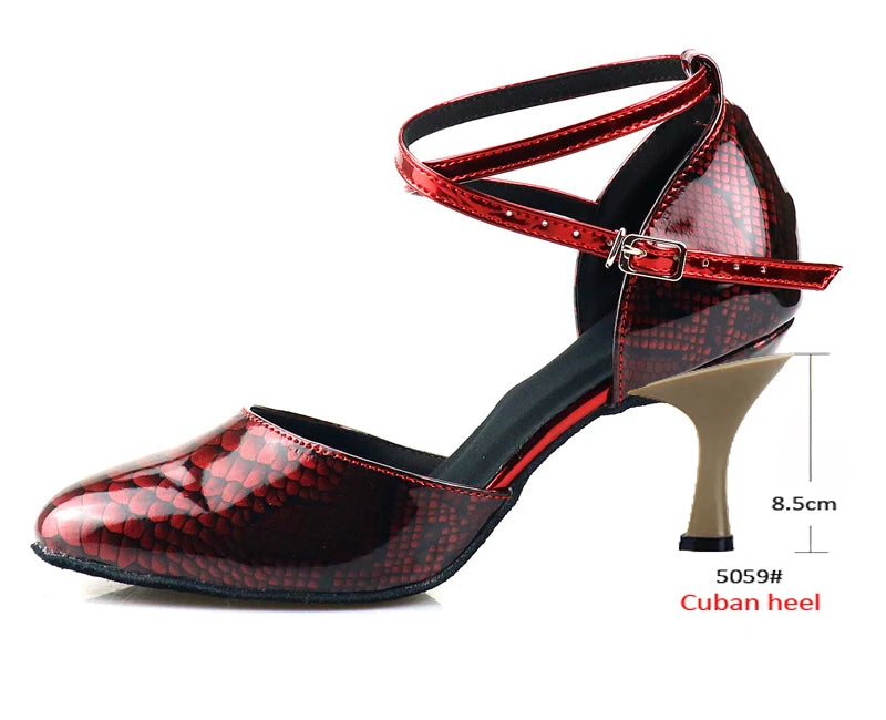 Latin Dance Heels | Rhinestone | Multi-Color