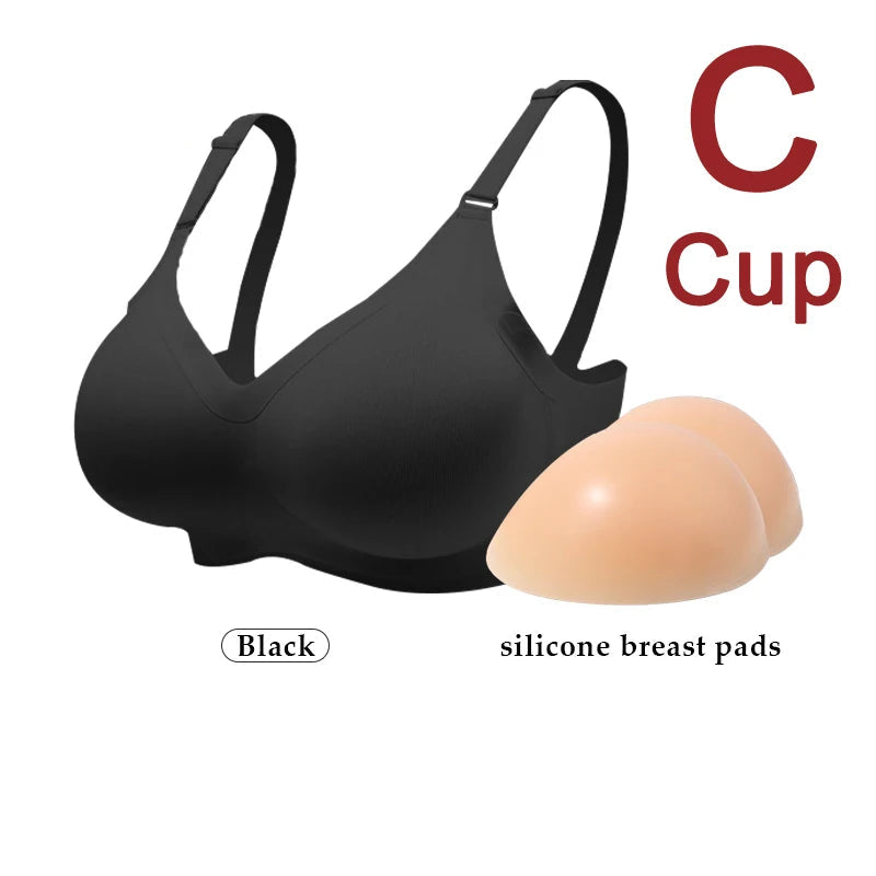 Silicone Breast Form Bra | Drag & Crossdress | B–E Cup
