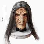 Witch Character Mask | Long Grey Hair