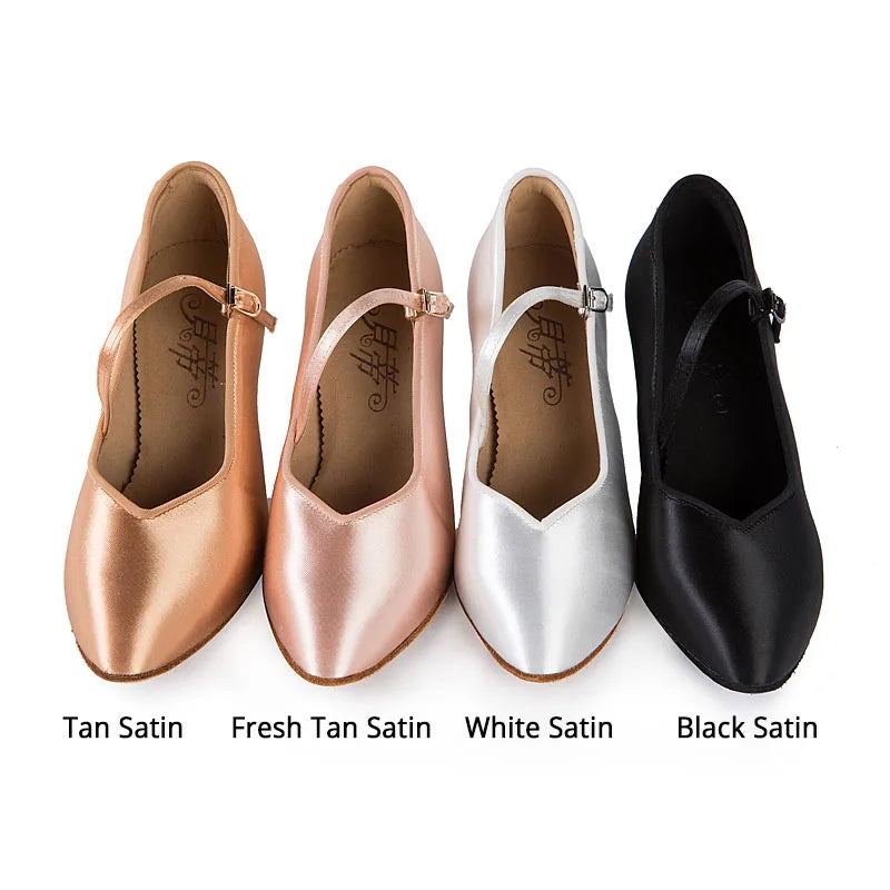 Ballroom Dance Shoes | Satin | 5.5–8.5 cm