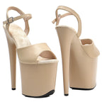 20cm Platform Sandals - High Heel Slip-On Dance Shoes