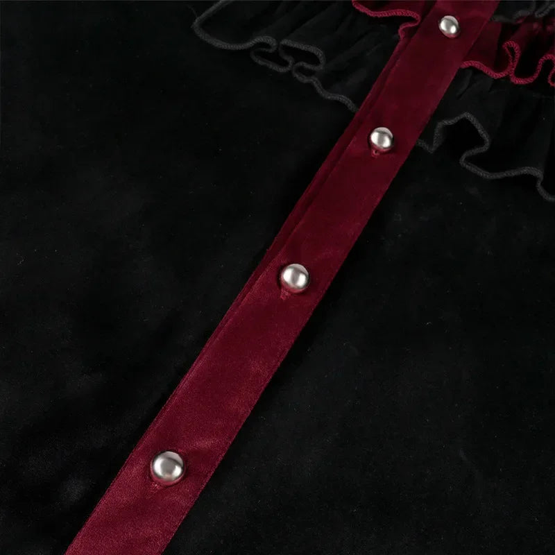 Men’s Gothic Shirt | Ruffled Front