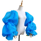 Puffy Organza Detachable Sleeves | Pageant & Bridal Accessory