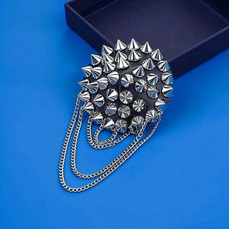 Spiked Nipple Pasties | Chain Drape | Gothic Stage