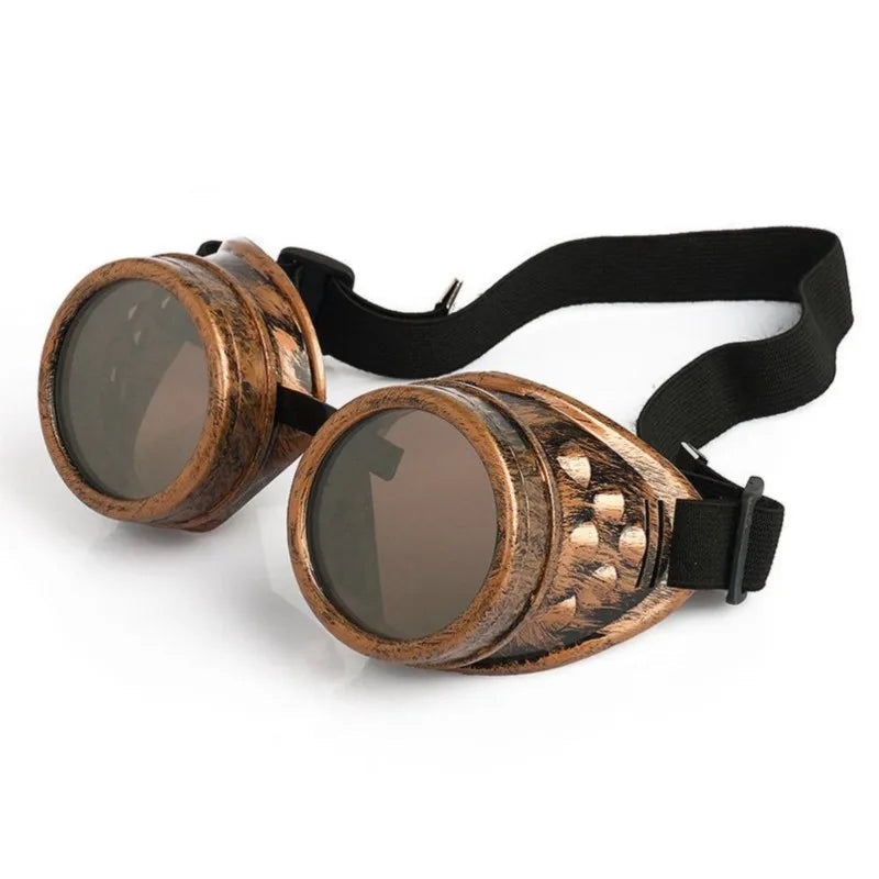 Steampunk Cyber Goggles | Vintage Welding Goggle | 4 Lens Colors