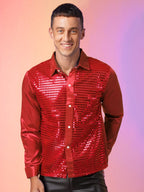 Men's Sequin Shirt | Long-Sleeve Sparkle