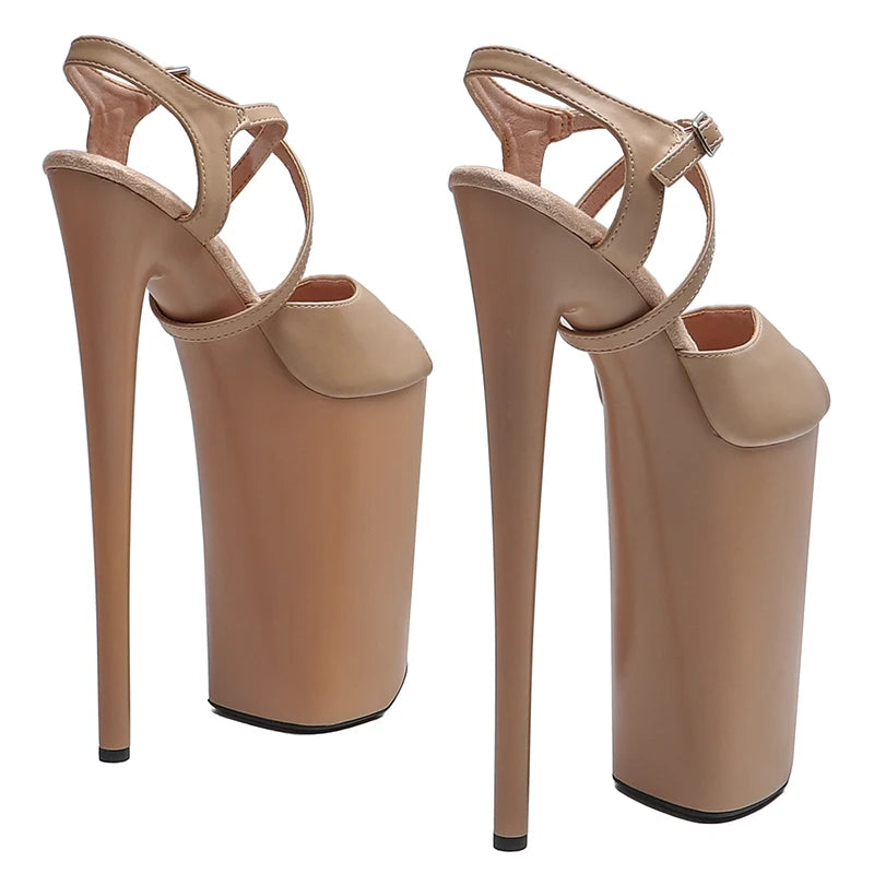 10-Inch Matte Platform Sandals - Exotic Dance Heels