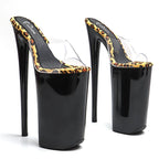 26CM Clear Platform Pole Dance Heels - Transparent High Heel Exotic Dancer Sandals