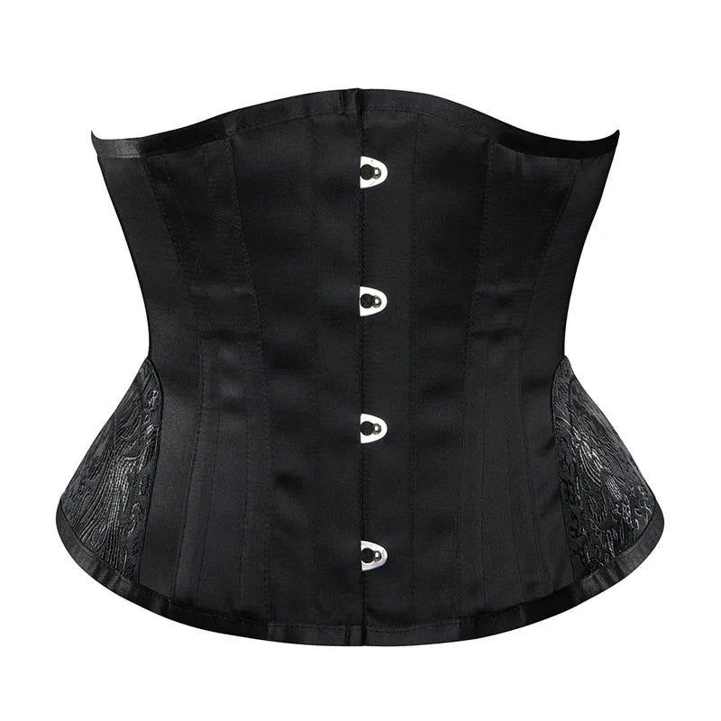 Steel-Boned Underbust Corset | Lace-Up | Waist Trainer