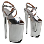 Shiny Slip-On Platform Sandal Heel – 9 Inch Stage & Pole Dance