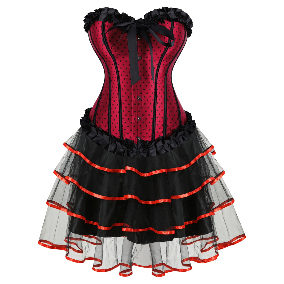 Gothic Overbust Corset | Skirt Options