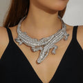 Crocodile Collar Necklace | Sculptural Statement