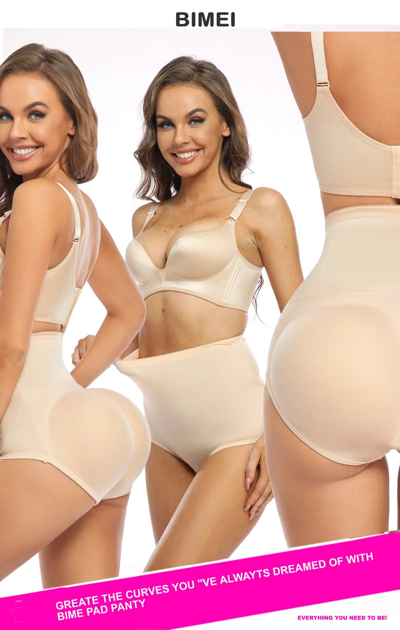 Padded Hip Enhancer Boyshorts | Butt Lifter Shapewear Panty