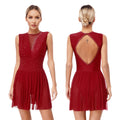 Lyrical Dance Dress | Rhinestone Mesh Skirt