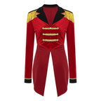 Sequin Ringmaster Tailcoat | Gold Trim | Circus Jacket