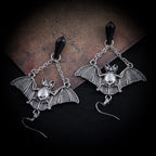 Gothic Bat Wing Drop Earrings | Crystal Drops | 3 Styles