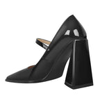 Mary Jane Pump | Square Toe | Chunky Heel