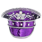 Sequin Rhinestone Military Hat | Steampunk Goggles | One Size