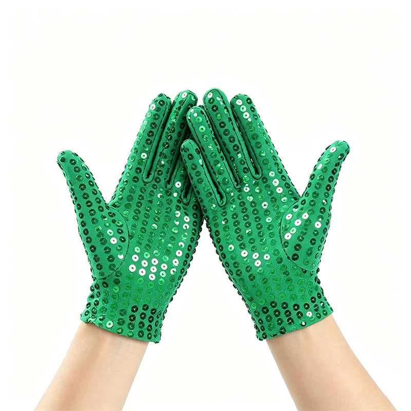 Sequin Dance Gloves | Stage Sparkle