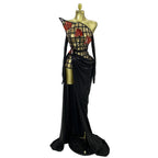 Cage Bodice Mesh Gown Set | Top, Skirt & Gloves | Stage