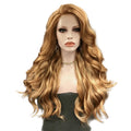 Gold Blonde Lace Front Wig | Long Natural Wavy | 24 Inches