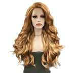 Gold Blonde Lace Front Wig | Long Natural Wavy | 24 Inches