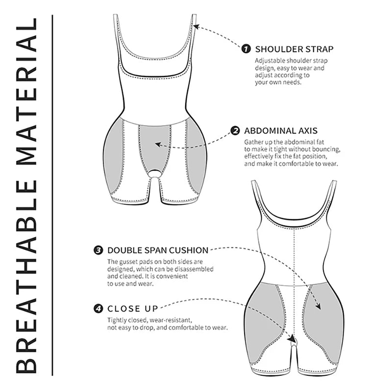 Padded Bodysuit | Butt & Hip Enhancer | Full Body Shaper