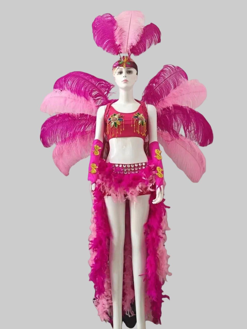 Handcrafted Feather Wings - Stage Performance Costume