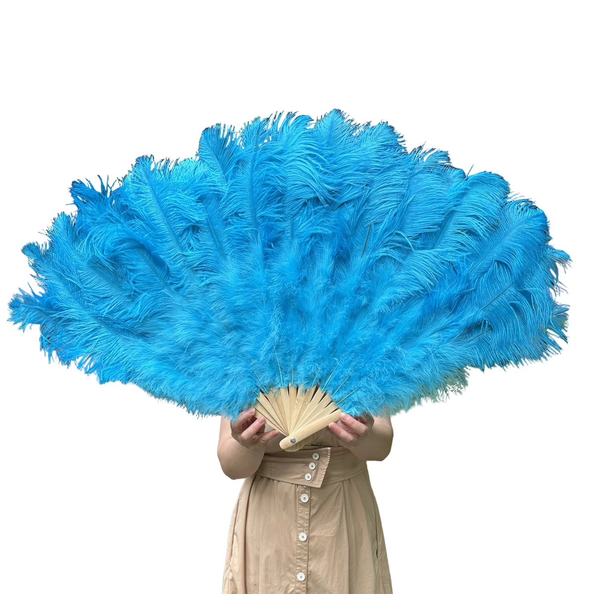 Ostrich Feather Fan | Stage & Performance | 100cm & 130cm | 19 Colors