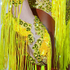 Luxe Rhythm Fringe & Rhinestone Performance Set — Multi‑Color Variants (One Size Fits S–XL)