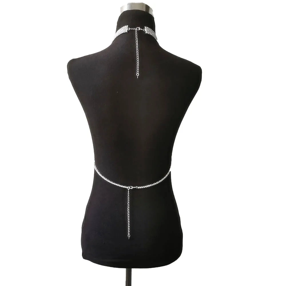 Rhinestone Body Chain | Layered Halter