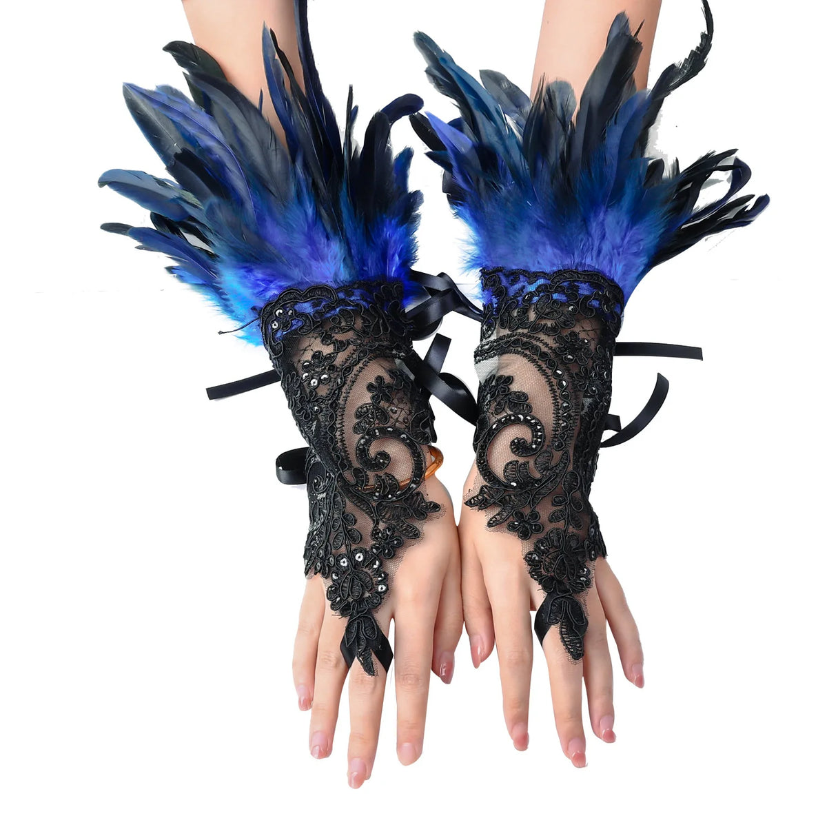 Feather Wrist Cuffs | Stage Accessory