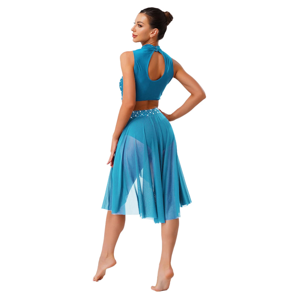 Starlight Floral Appliqué Lyrical Dance Set