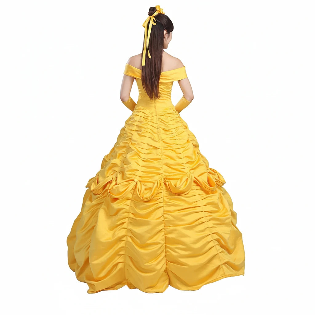 Satin Ball Gown | Rose-Petal Skirt
