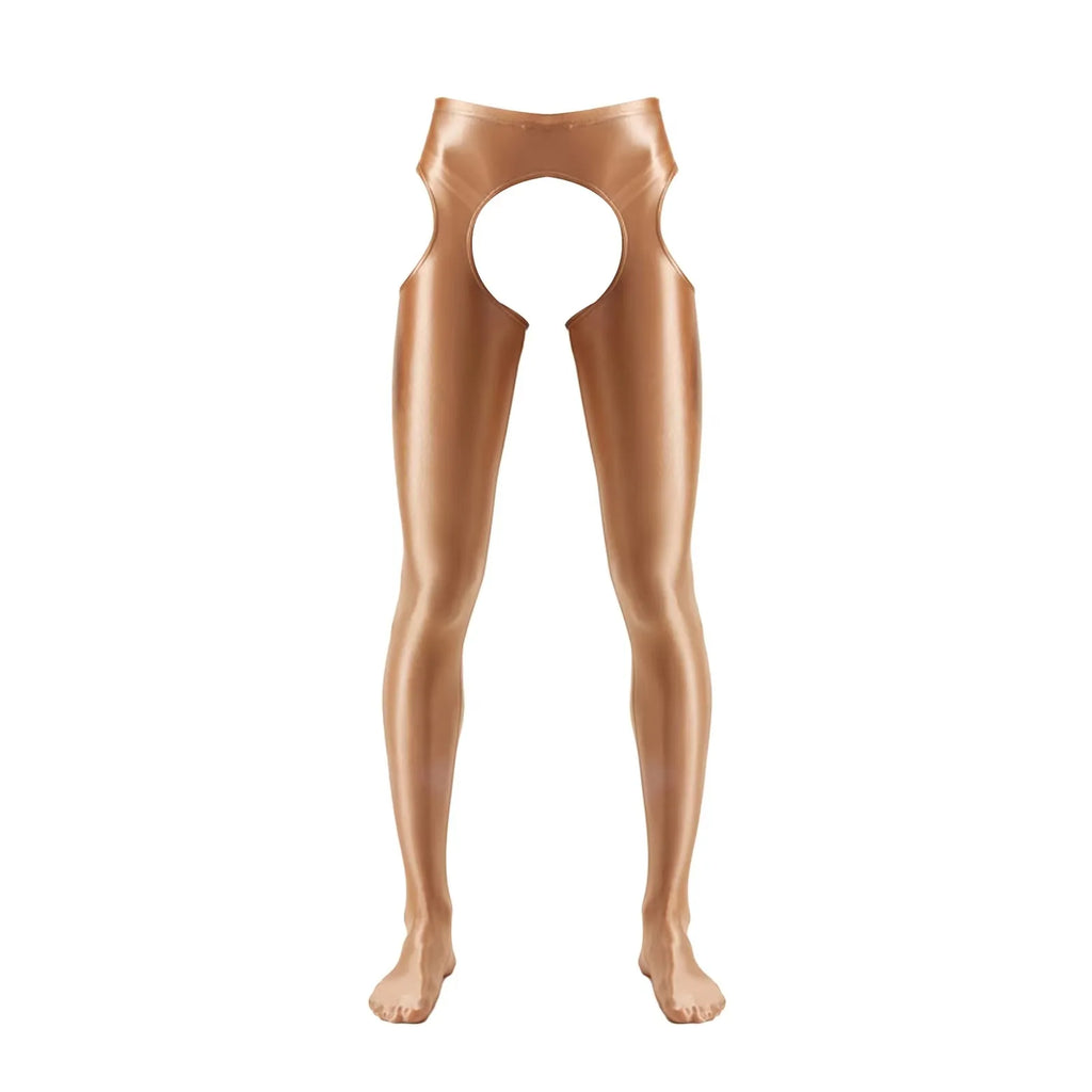 Men's Glossy Dance Tights | Footed | Stretch Fit