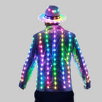 LED Sequin Performance Suit Jacket - Light Up Slim Fit Blazer for Performers