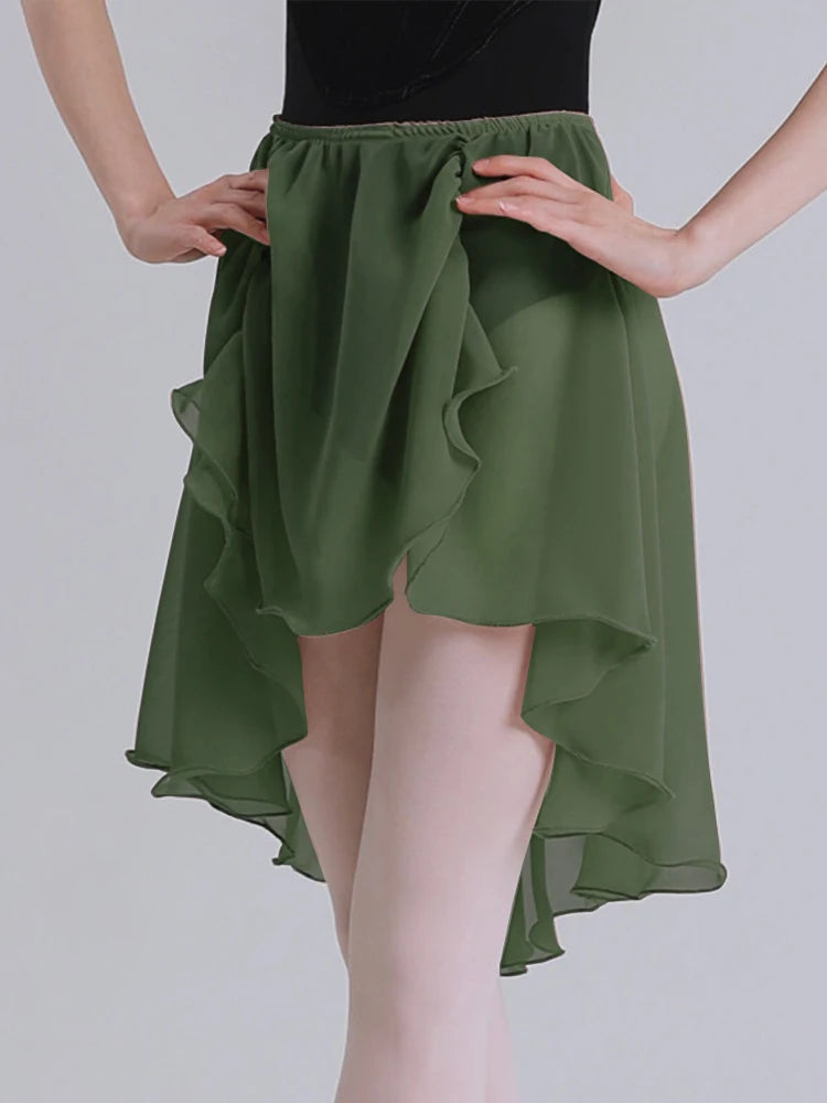 Chiffon Ballet Wrap Skirt | Lace-Up | One Size