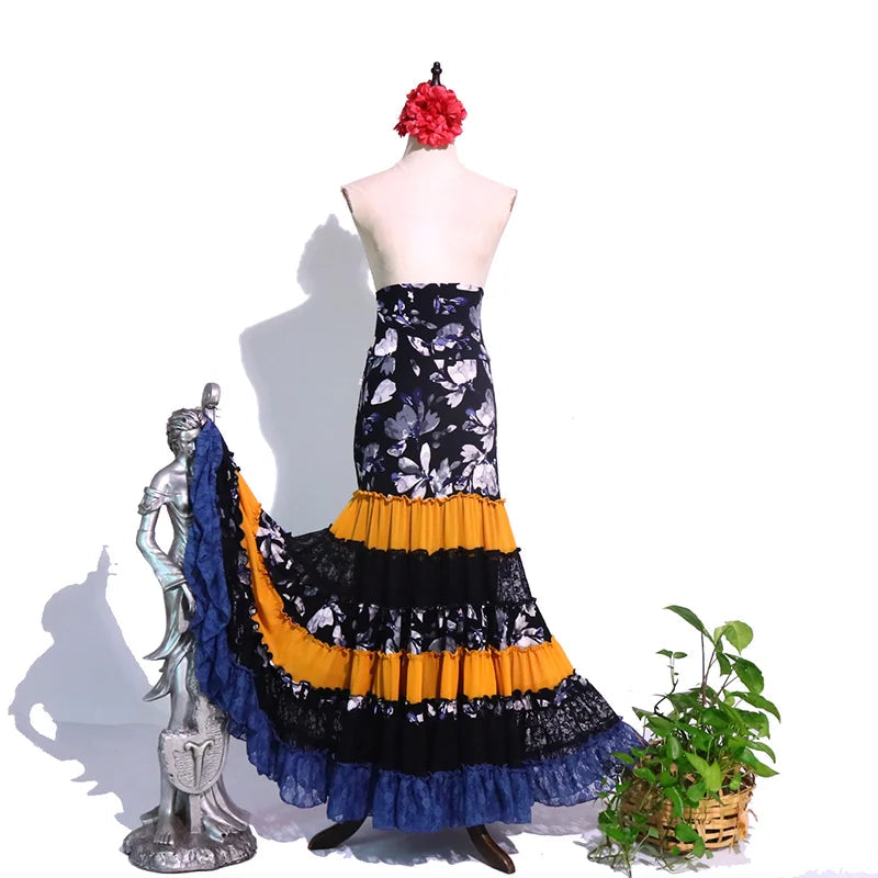 Multi-Tier Flamenco Skirt | Gypsy Ruffle | XXS-6XL