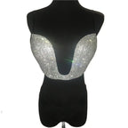 Rhinestone Bikini Set - Crystal Embellished Performance Swimwear