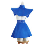 Retro Flight Attendant Costume | Blue Dress & Hat