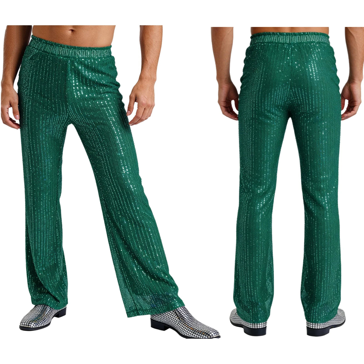 Men’s Sequin Pants | Lined Wide Leg