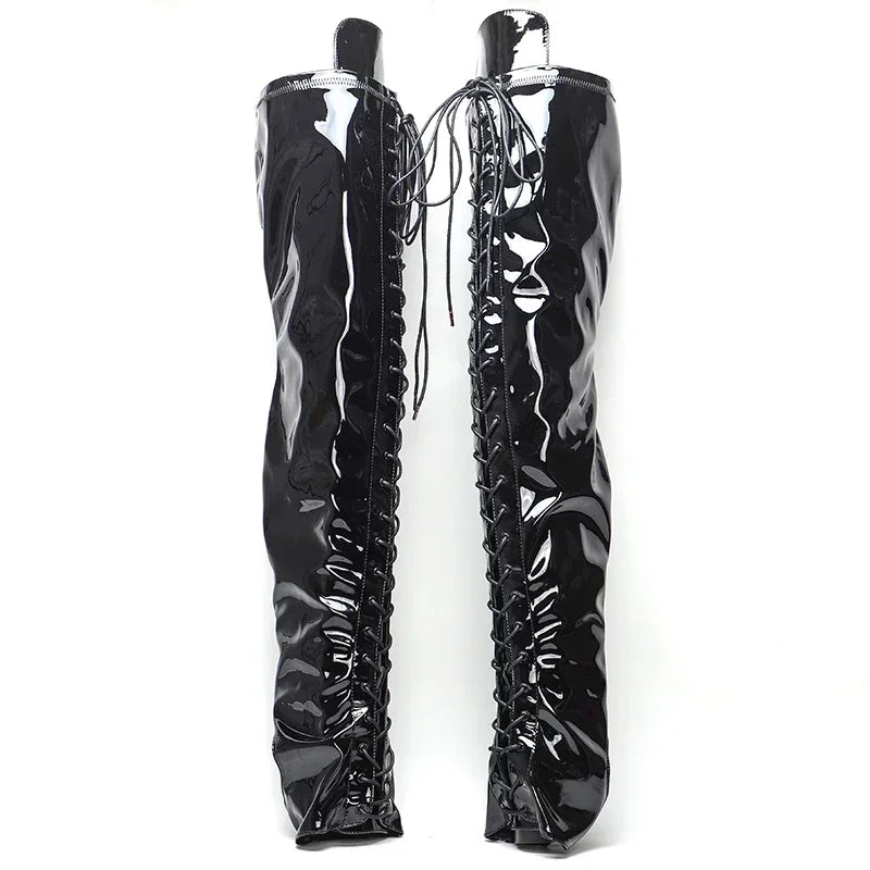 8-Inch Clear Platform Shoe Protectors - Boot Covers for Heels