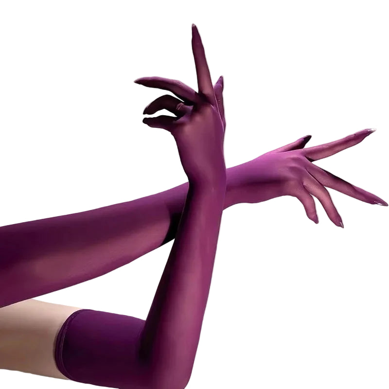 Elbow-Length Stage Gloves | Stretch Fit