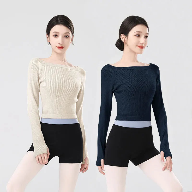 Ballet Knit Sweater | Cropped Warm-Up | M–XL