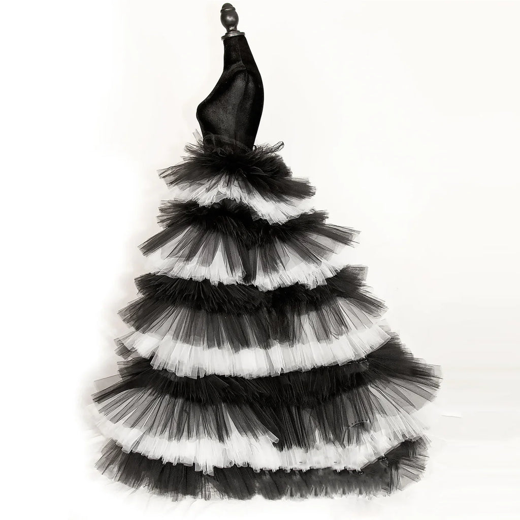 Tulle Overskirt | Dramatic Tiered Train