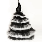 Tulle Overskirt | Dramatic Tiered Train
