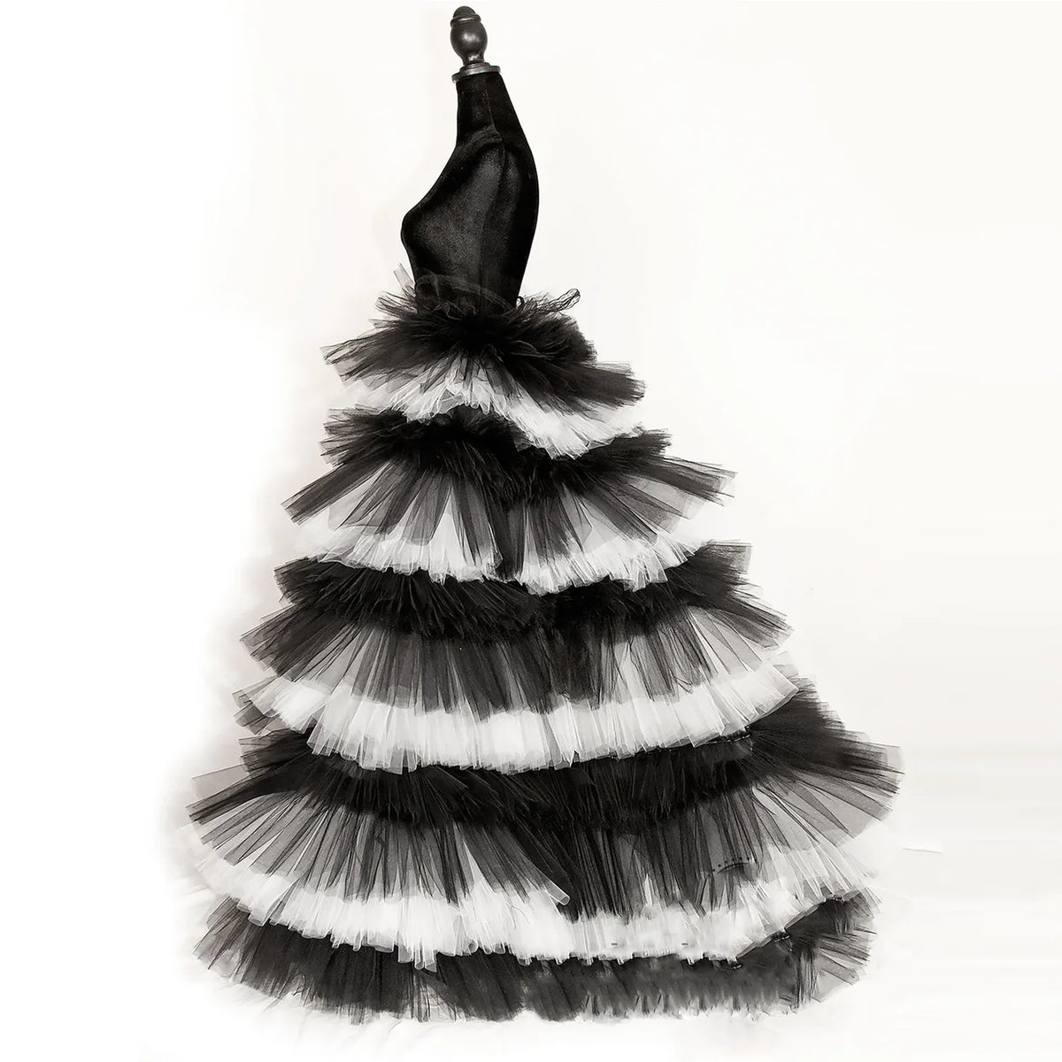 Tulle Overskirt | Dramatic Tiered Train