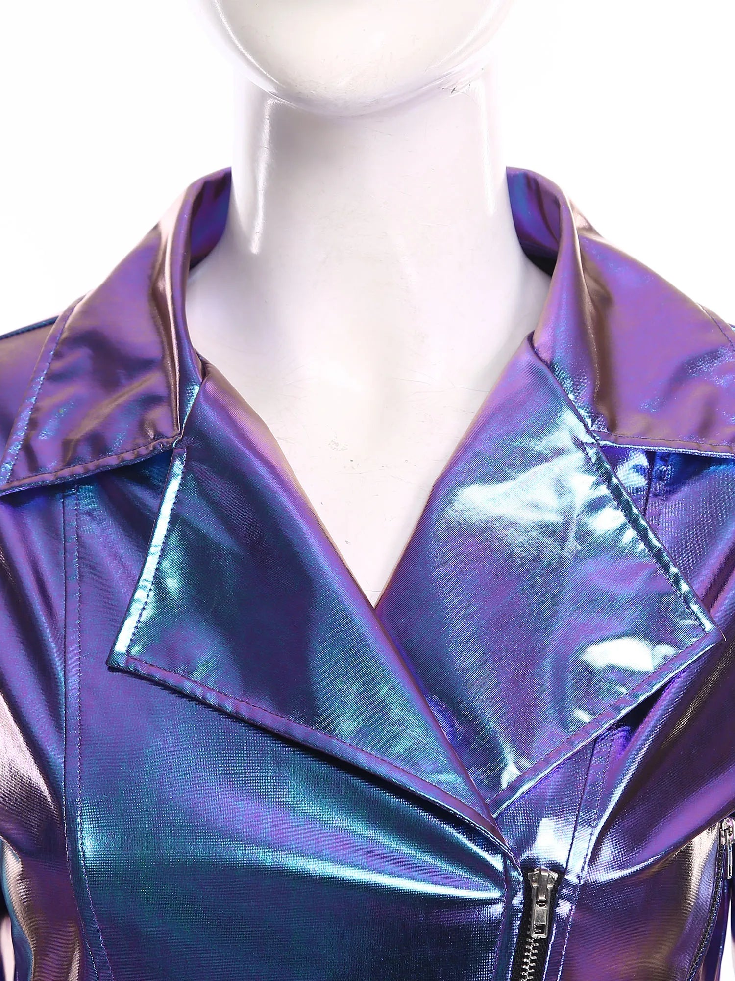 Metallic Cropped Moto Blazer Jacket | 4 Colors