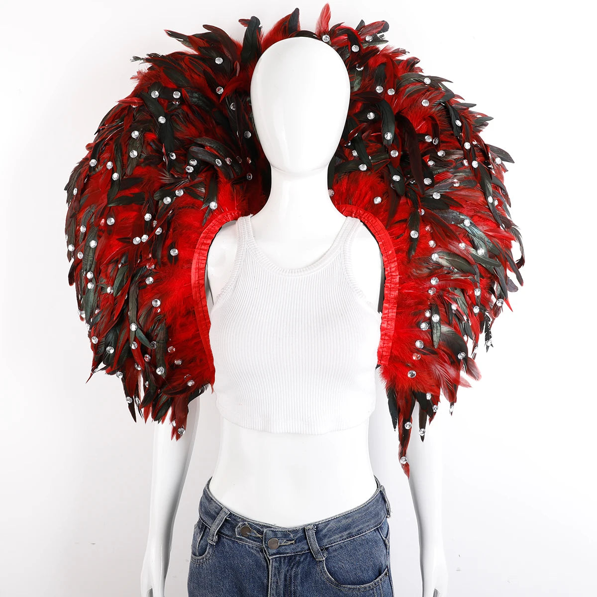 Oversized Feather Shoulder Wrap | Carnival & Stage | 29 Colours